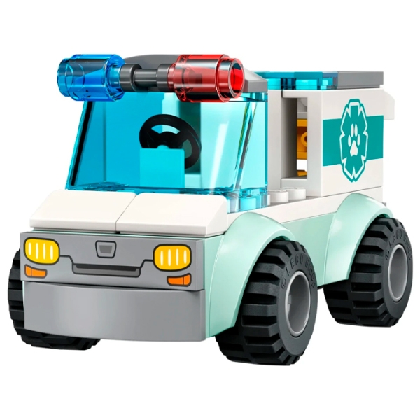 Constructor LEGO Vet Van Rescue Multicolor Numărul de piese 58, 4+ photo 5