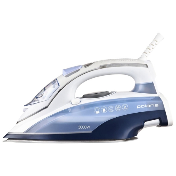 Fier de călcat Polaris PIR3074SG Blue 3000 W, 50 g/ min, 0.3 l, Aluminiu photo 2