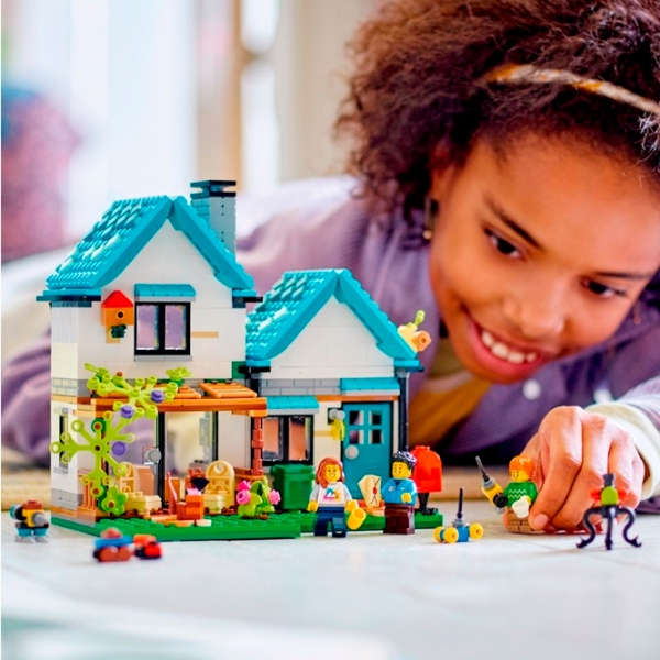 Constructor LEGO Cozy House Multicolor Numărul de piese 808, 8+ photo 11