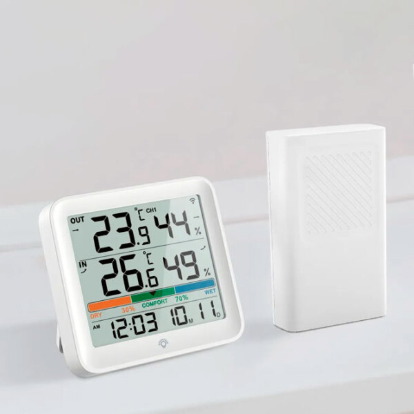 Stație meteorologică HAPTIME YGH-6202 White  photo 3