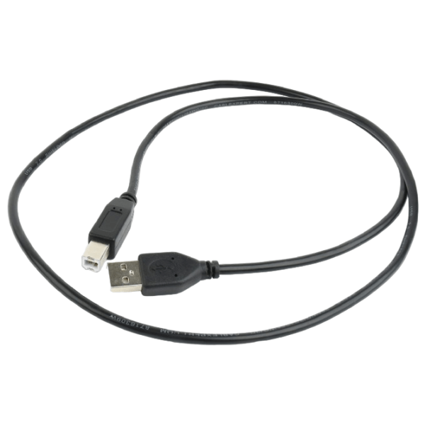 Cablu de date Cablexpert CCP-USB2-AMBM-1M USB Type-A/ USB Type-B Black  photo 3