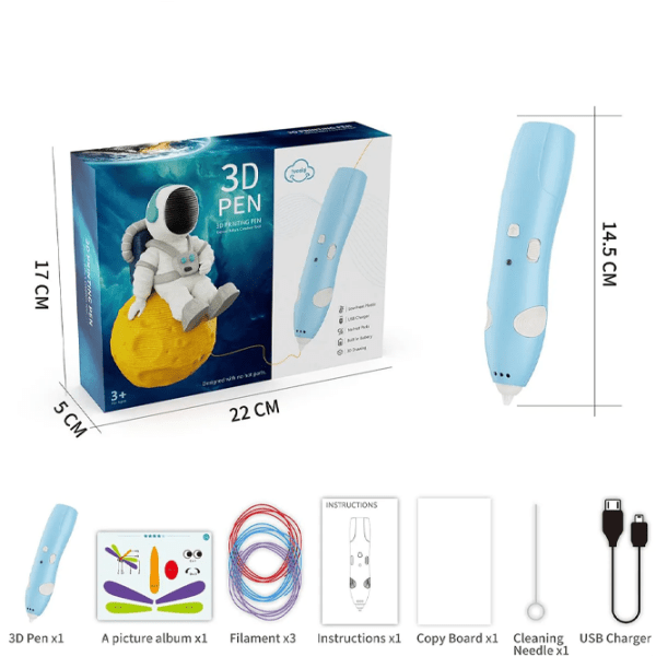 Stilou 3D Tuosiqi 66-33A Blue | p&acirc;nă la 40 &deg;С photo 4