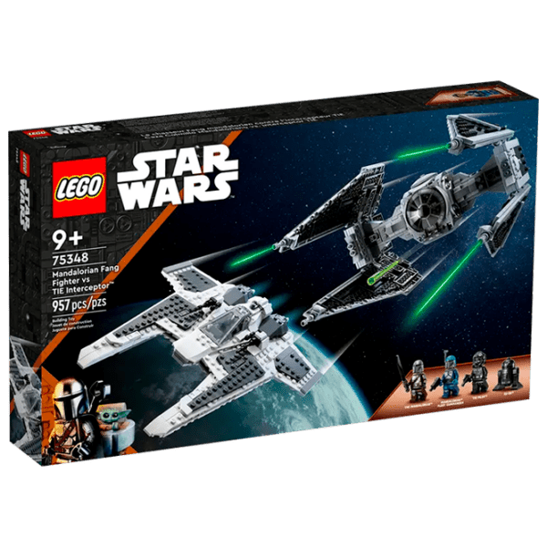 Конструктор LEGO Mandalorian Fang Fighter vs. TIE Interceptor Разноцветный Количество деталей 957, 9+ photo 1
