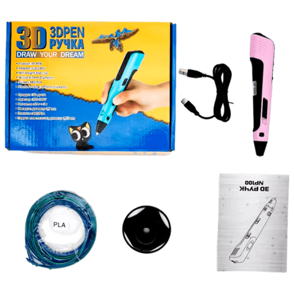 3D ручка 3DPen NP100 Pink 1.75 мм | photo 3