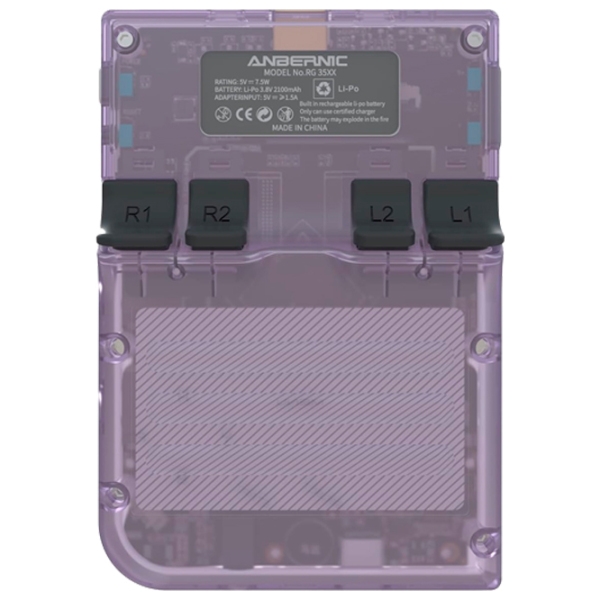 Consolă portabilă pentru jocuri Anbernic RG35XX Purple , RAM 256 MB photo 4