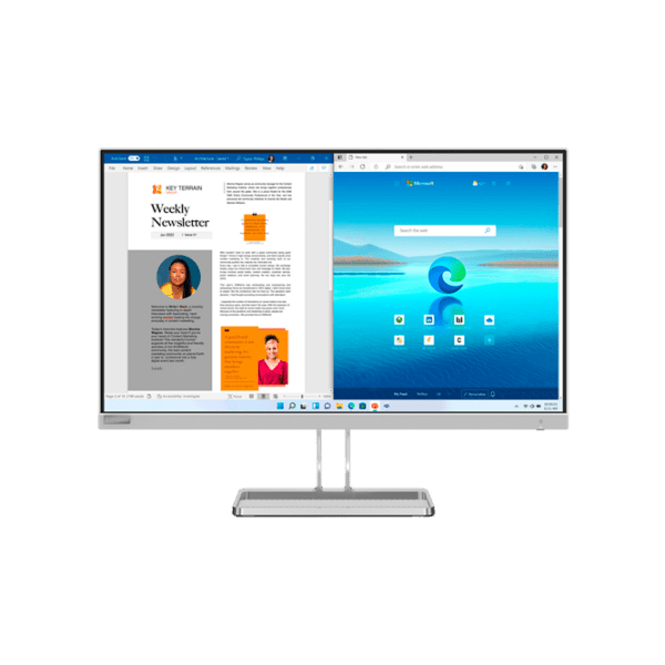 Монитор Lenovo L27i-40 Белый 27" Full HD IPS WLED photo 1