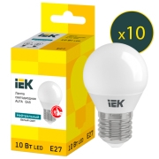 Set becuri LED IEK ALFA G45 LLA-G45-10-230-40-E27 E27 | 10 W | White