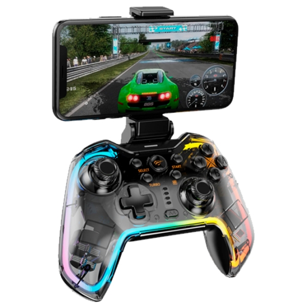 Геймпад Havit G158BT Pro Прозрачный Беспроводные / 16 buttons photo 2