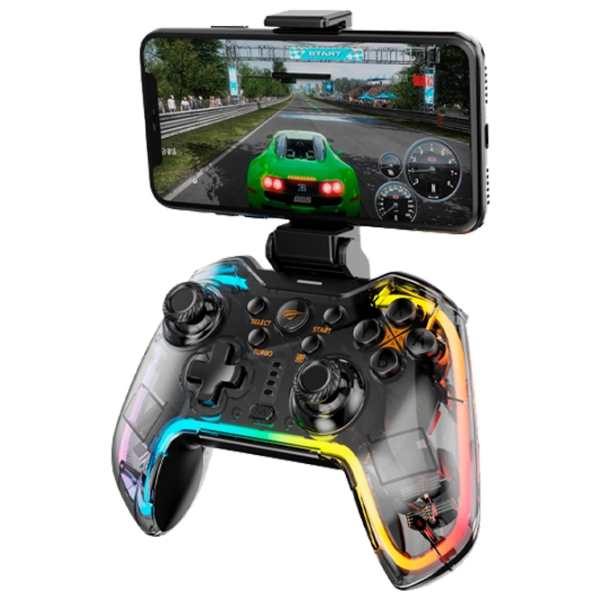 Геймпад Havit G158BT Pro Прозрачный Беспроводные / 16 buttons photo 3