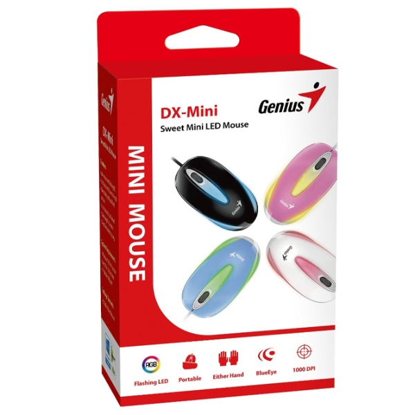 Mouse Genius DX-Mini Black Cu fir, 1000 dpi photo 4