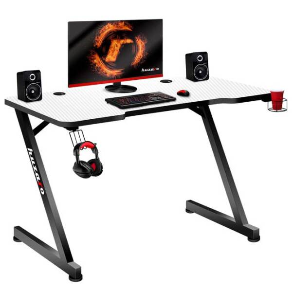 Masă gaming Huzaro Hero 2.5 White  photo 5