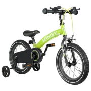Bicicletă fără pedale Qplay Miniby 14" Green Black Metal / Pentru copii