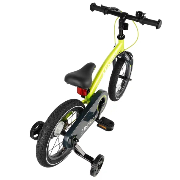 Bicicletă fără pedale Qplay Miniby 14" Green Black Metal / Pentru copii photo 2