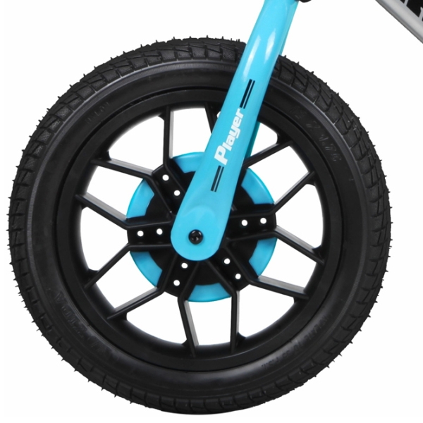 Bicicletă fără pedale Qplay Player 12" Blue Silver Oțel / Pentru copii photo 3