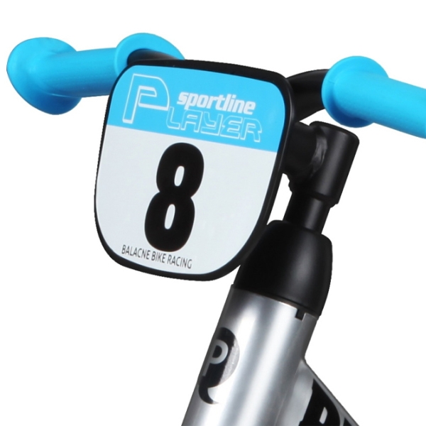Bicicletă fără pedale Qplay Player 12" Blue Silver Oțel / Pentru copii photo 4