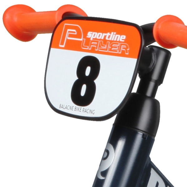 Bicicletă fără pedale Qplay Player 12" Orange Black Oțel / Pentru copii photo 4