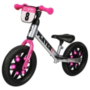Bicicletă fără pedale Qplay Player 12" Pink Silver Oțel / Pentru copii
