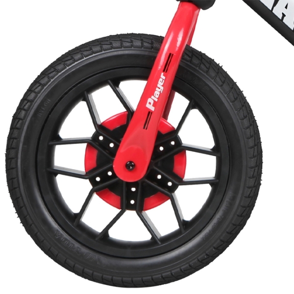 Bicicletă fără pedale Qplay Player 12" Red Black Oțel / Pentru copii photo 3