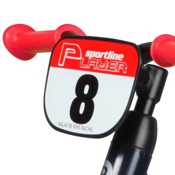 Bicicletă fără pedale Qplay Player 12" Red Black Oțel / Pentru copii photo 4