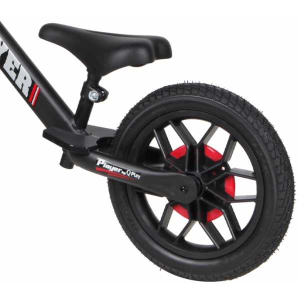 Bicicletă fără pedale Qplay Player 12" Red Black Oțel / Pentru copii photo 5