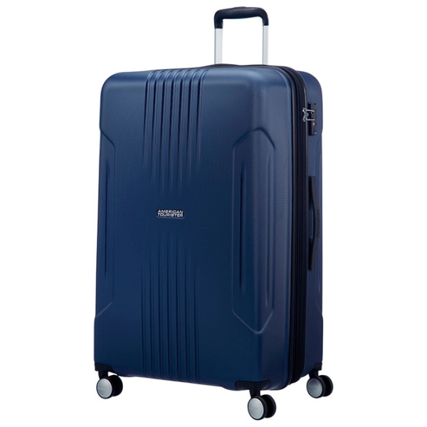Чемодан American Tourister Tracklite Spinner Тёмно-синий Синий 105л   photo 1