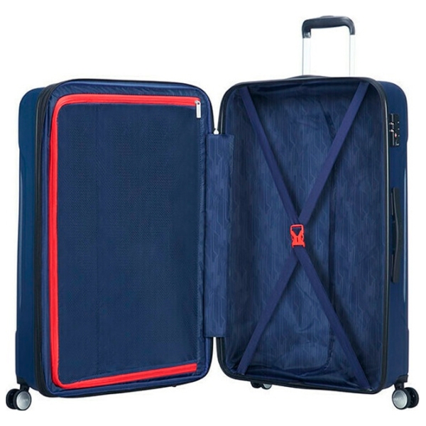 Чемодан American Tourister Tracklite Spinner Тёмно-синий Синий 105л   photo 5