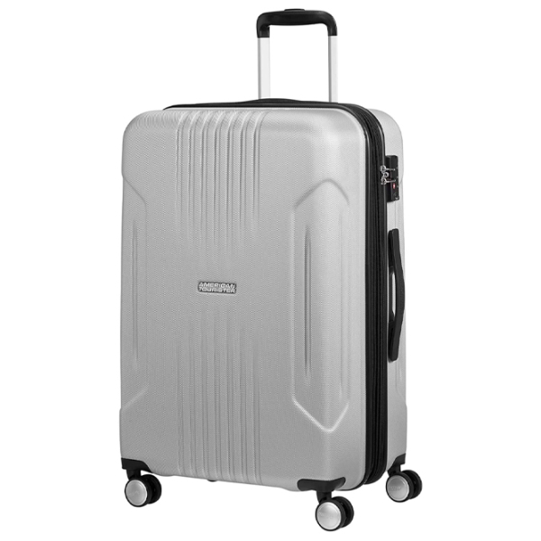 Чемодан American Tourister Tracklite Spinner Серебряный 71л   photo 1