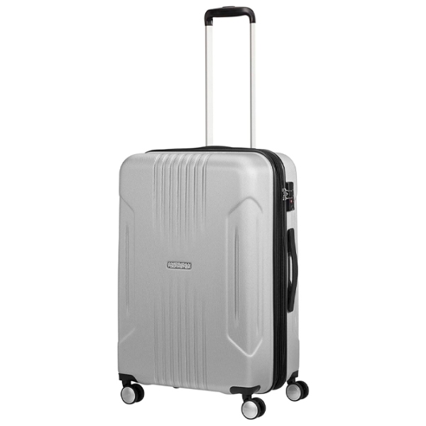 Чемодан American Tourister Tracklite Spinner Серебряный 71л   photo 2