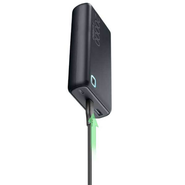 Power Bank 20000 мАч Cellularline Essence Turbo (20 Вт) Серый  photo 3