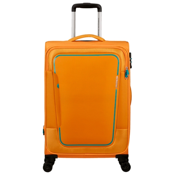Чемодан American Tourister Pulsonic Spinner Expandable Желтый Sunset 64л   photo 3