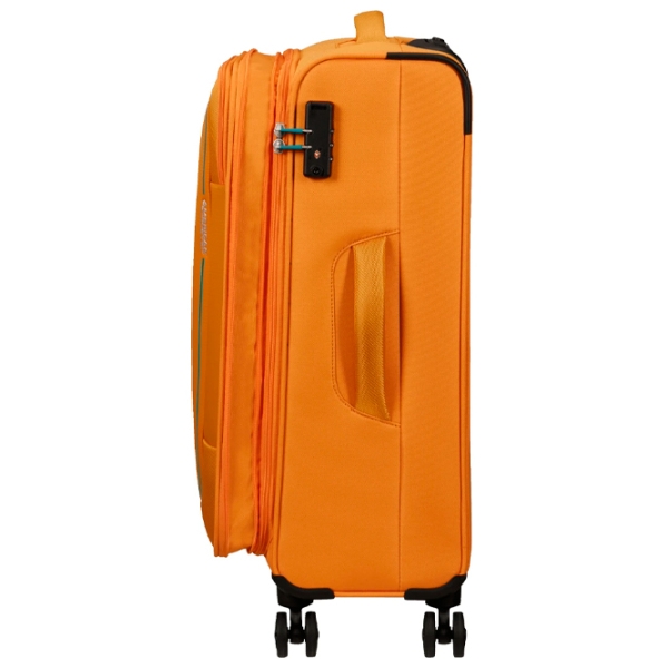Чемодан American Tourister Pulsonic Spinner Expandable Желтый Sunset 64л   photo 4