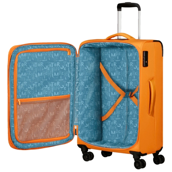 Чемодан American Tourister Pulsonic Spinner Expandable Желтый Sunset 64л   photo 6