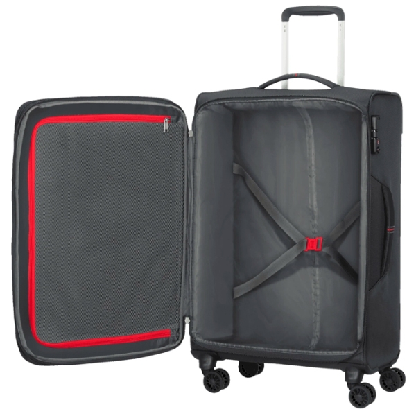 Чемодан American Tourister Crosstrack Черный Red 71.5л   photo 7