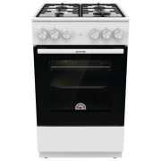 Aragaz Gorenje GG5A12WH White Tipul plitei: Pe gaz, 70 l, Tipul cuptorului: Pe gaz
