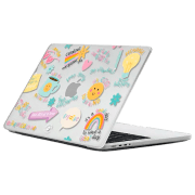 Husă pentru laptop Casetify Snap Case Keep Growing by Laura Jane Illustrations 13.6" White 