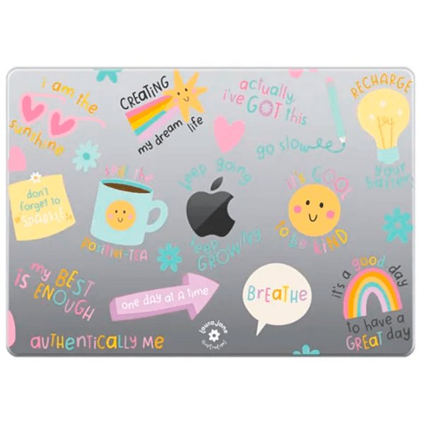 Husă pentru laptop Casetify Snap Case Keep Growing by Laura Jane Illustrations 13.6" White  photo 2
