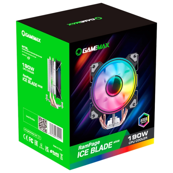 Cooler Gamemax Ice-Blade ARGB Black  photo 9