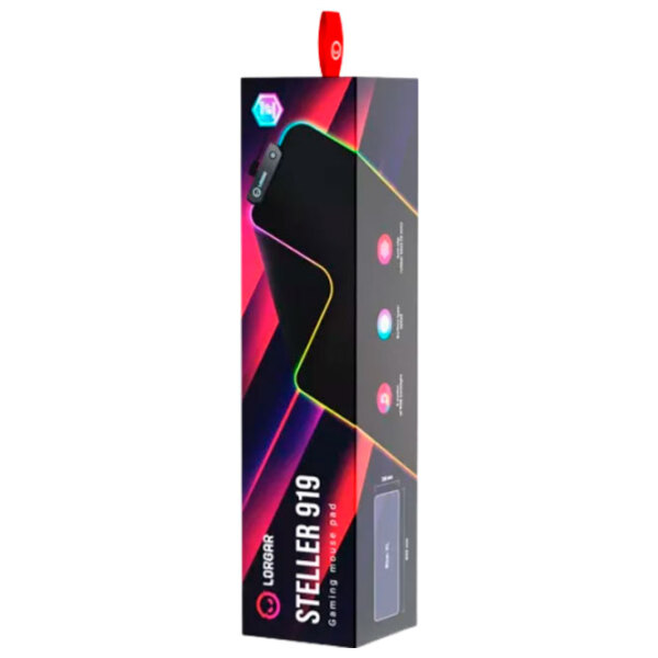 Covoraș pentru mouse Lorgar Steller 919 Black 900 x 360 x 3 mm photo 6
