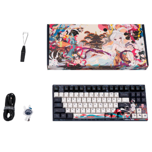 Tastatură Varmilo Chang'e Blue Gaming, Fără fir photo 7