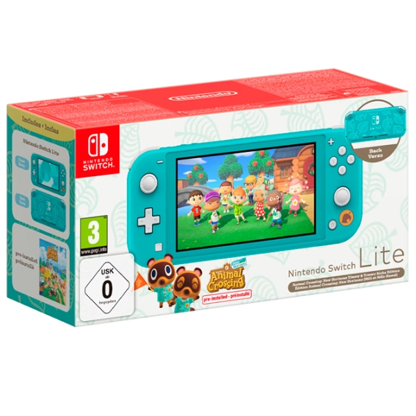 Consolă portabilă pentru jocuri Nintendo Switch Lite Timmy & Tommy Aloha Edition Turquoise HDD , RAM 4 GB photo 3