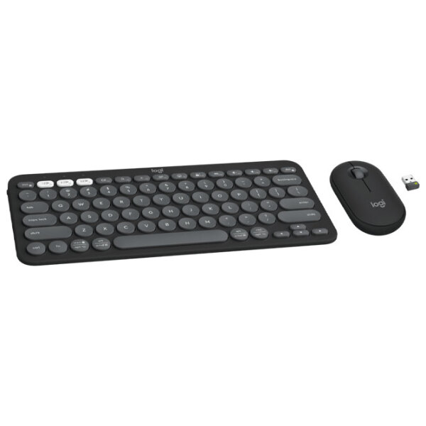 Клавиатура и Мышь Logitech Pebble 2 Combo Графитовый Для дома и офиса, Беспроводные photo 2