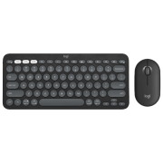 Tastatura & Mouse Logitech Pebble 2 Combo for Mac Graphite Home and Office, Fără fir