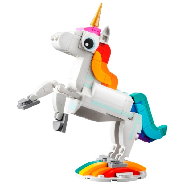 Constructor LEGO Magical Unicorn Multicolor Numărul de piese 145, 7+ photo 2