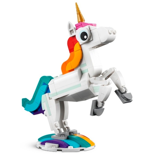 Constructor LEGO Magical Unicorn Multicolor Numărul de piese 145, 7+ photo 3