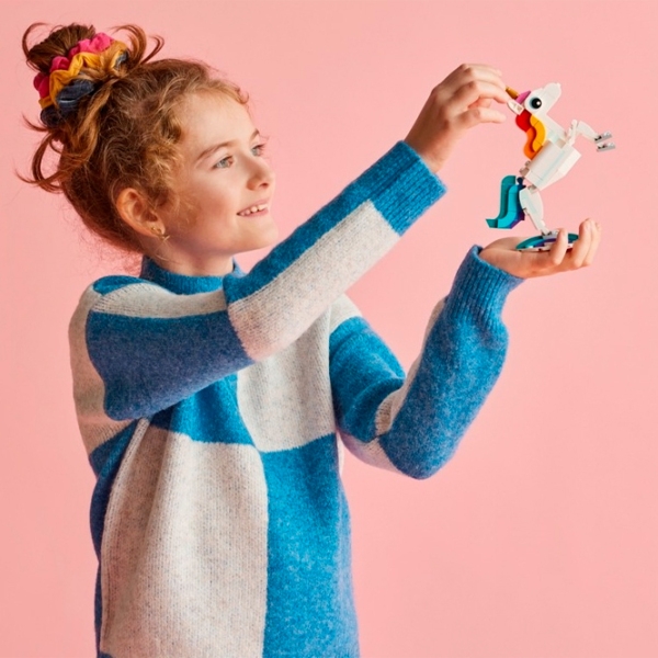 Constructor LEGO Magical Unicorn Multicolor Numărul de piese 145, 7+ photo 8
