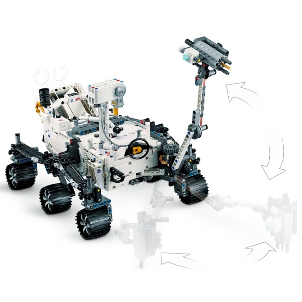 Конструктор LEGO NASA Mars Rover Perseverance Белый Количество деталей 1132, 10+ photo 6