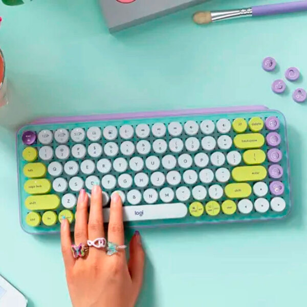Клавиатура Logitech POP Keys Daydream Игровой, Беспроводные photo 7