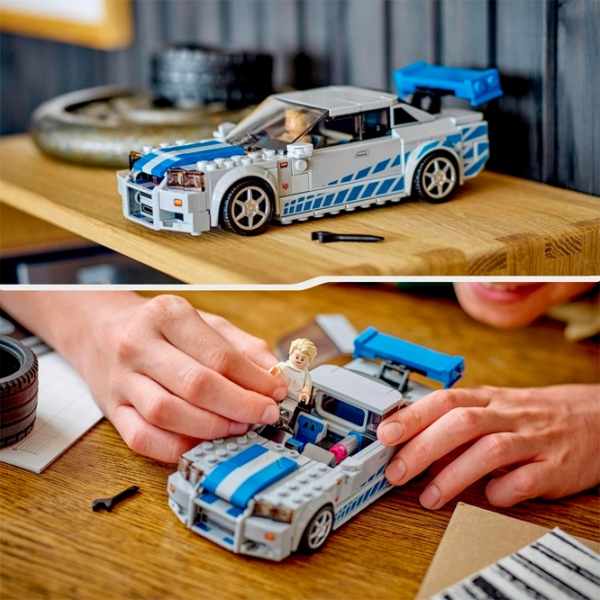 Конструктор LEGO 2 Fast 2 Furious Nissan Skyline GT-R (R34) Разноцветный Количество деталей 319, 9+ photo 7