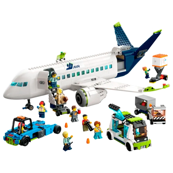 Constructor LEGO Passenger Airplane Multicolor Numărul de piese 913, 7+ photo 2