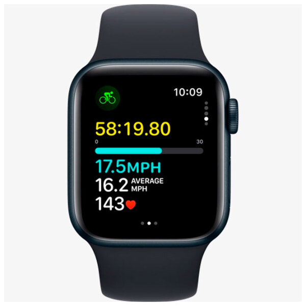 Умные часы Apple Watch SE 2023 Черный 1.57" | 44 мм | Алюминий/ Силикон
| MRE73QI/ A photo 3